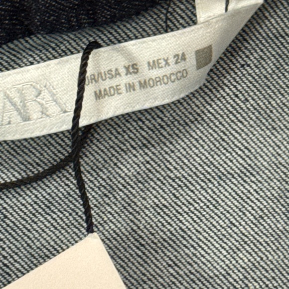 Zara Dark Blue Denim Midi Dress - Picture 3 of 6